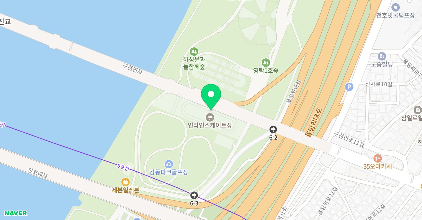 한국인라인 학원 위치
