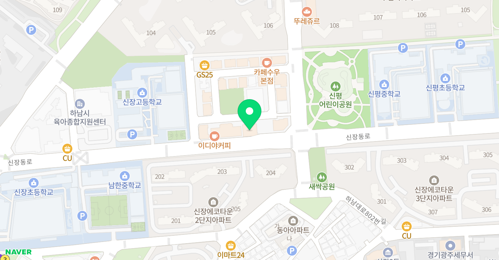 베가수학전문학원 위치