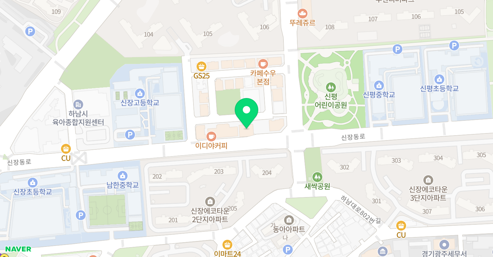 PTM 수학학원 신장점 위치