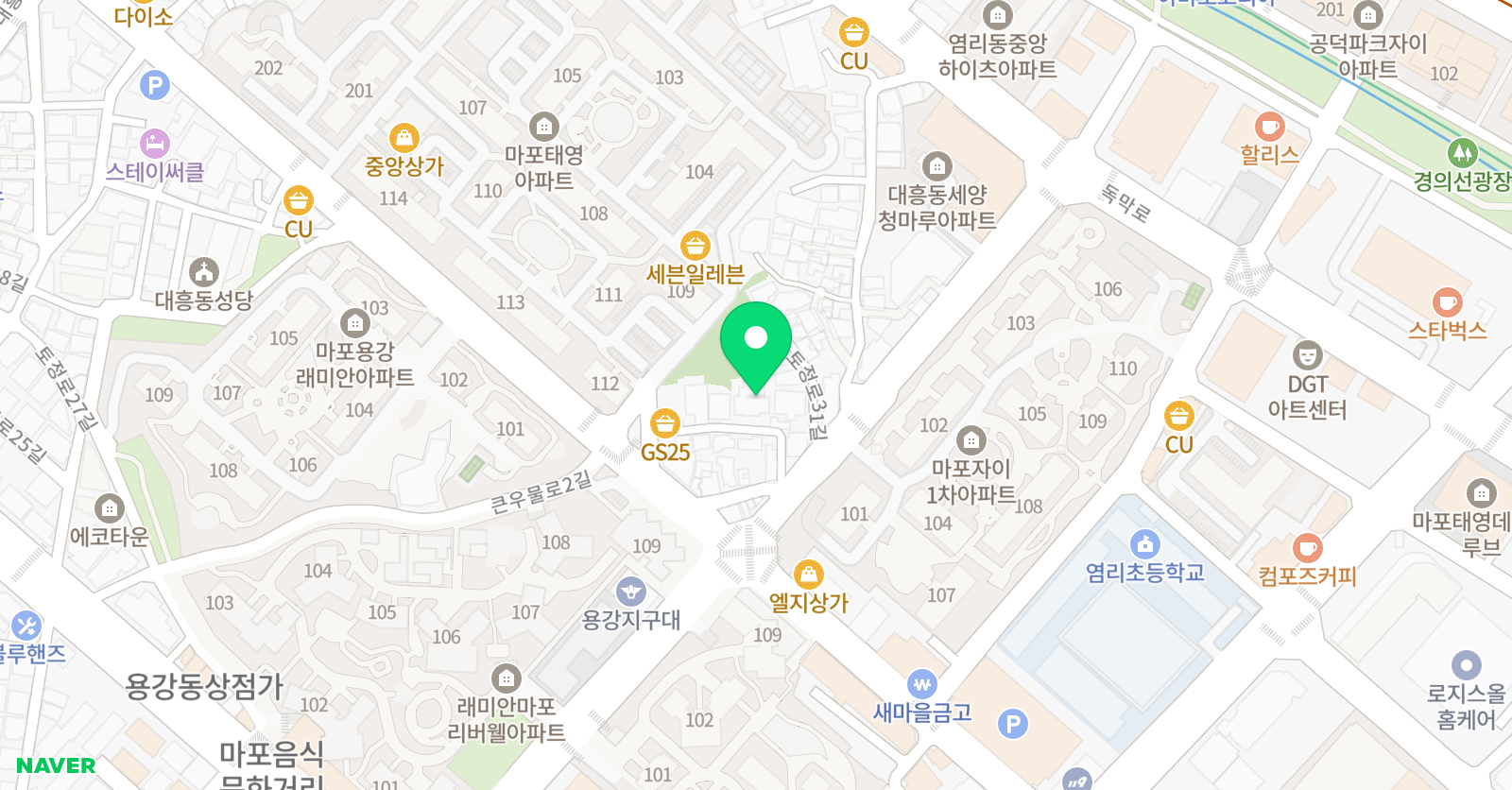 바퀴달린그림책 마포공덕센터 위치
