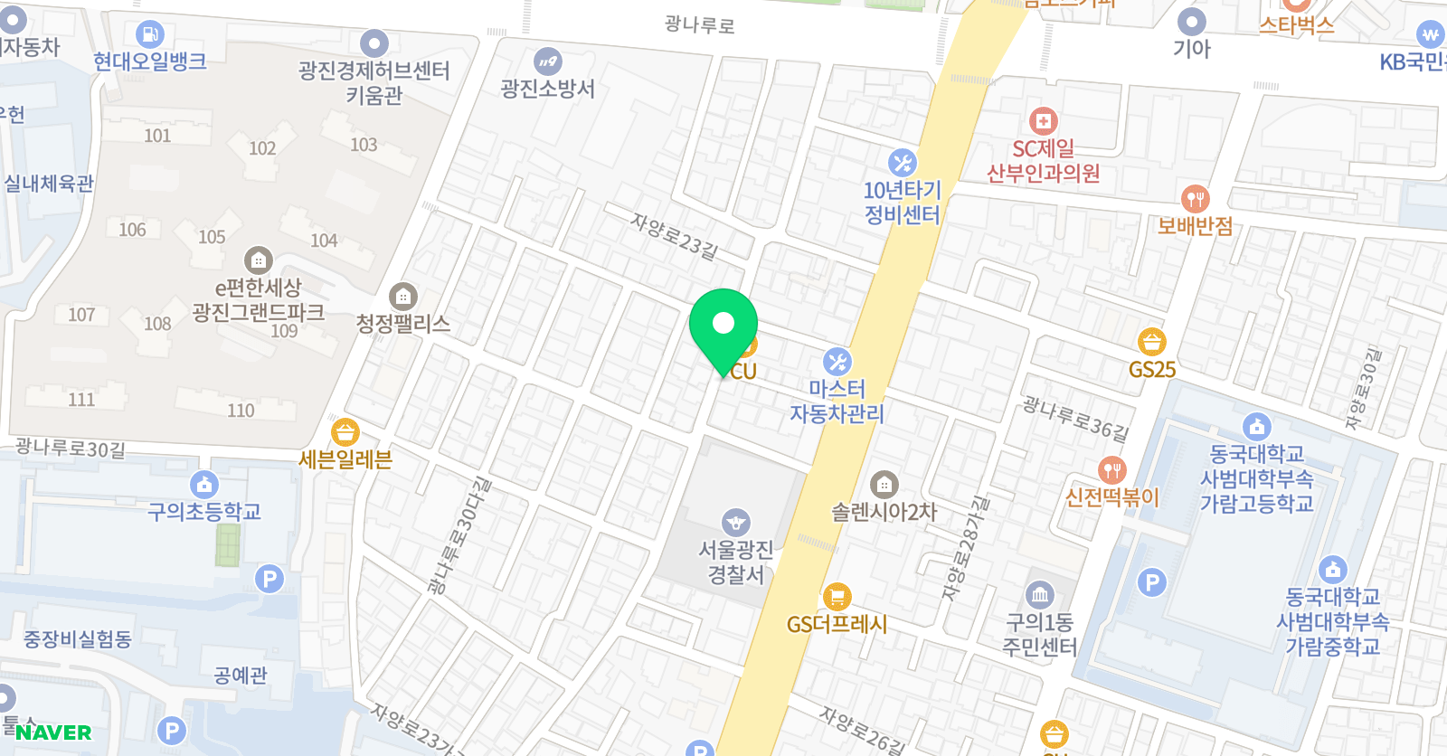 화가의 작업실 위치