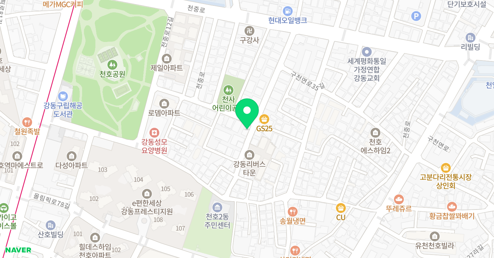 글사랑 논술독서보습학원 위치