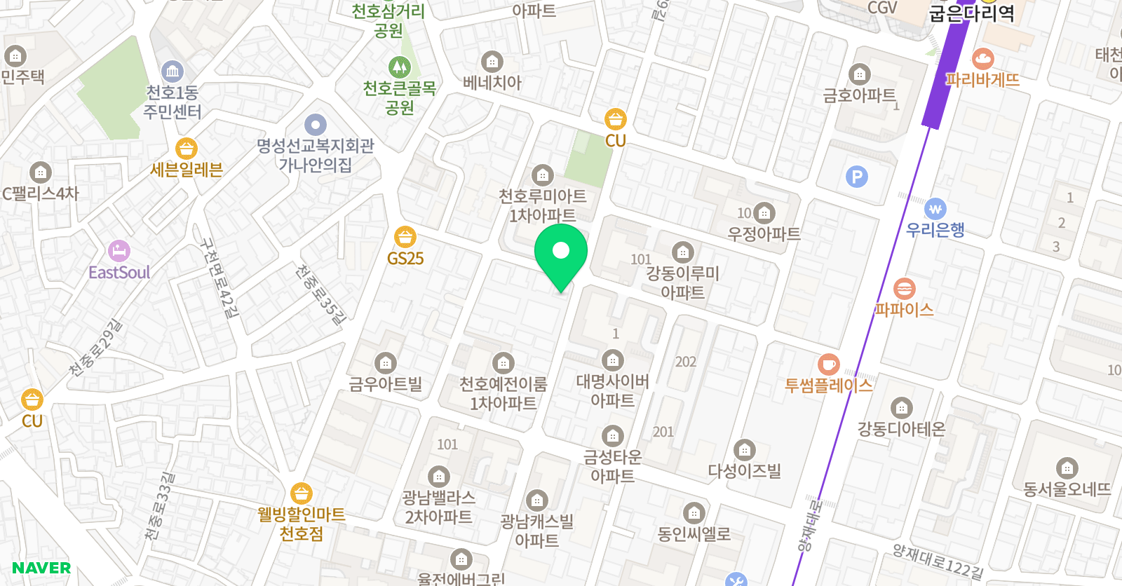 파라도 음악학원 위치