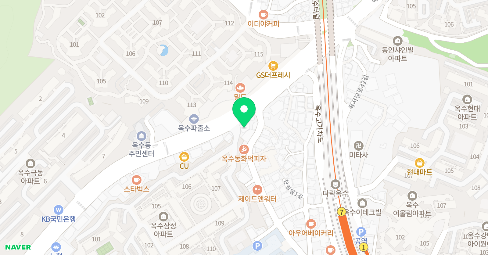 바른미술학원 한남캠퍼스 위치