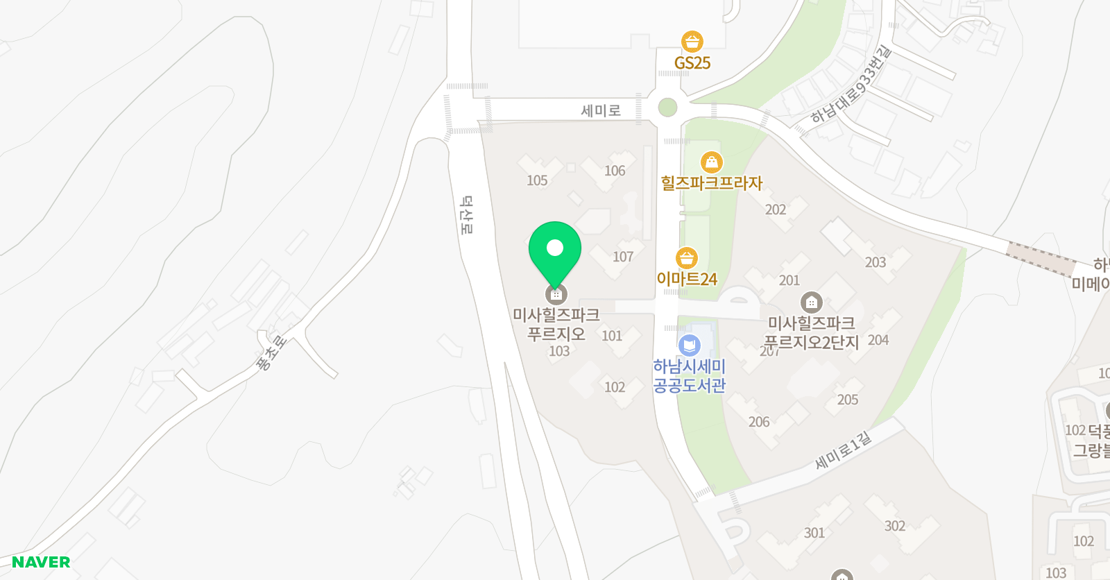 한솔플러스 수학 덕풍초교실 위치