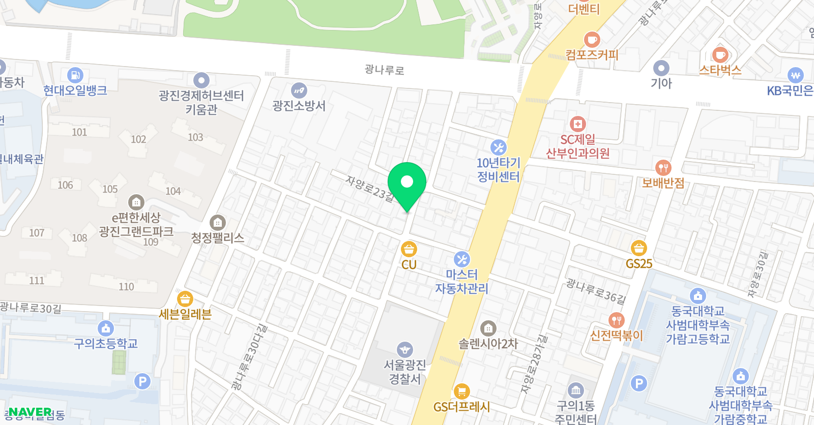 3030영어 감각 영어학원 위치