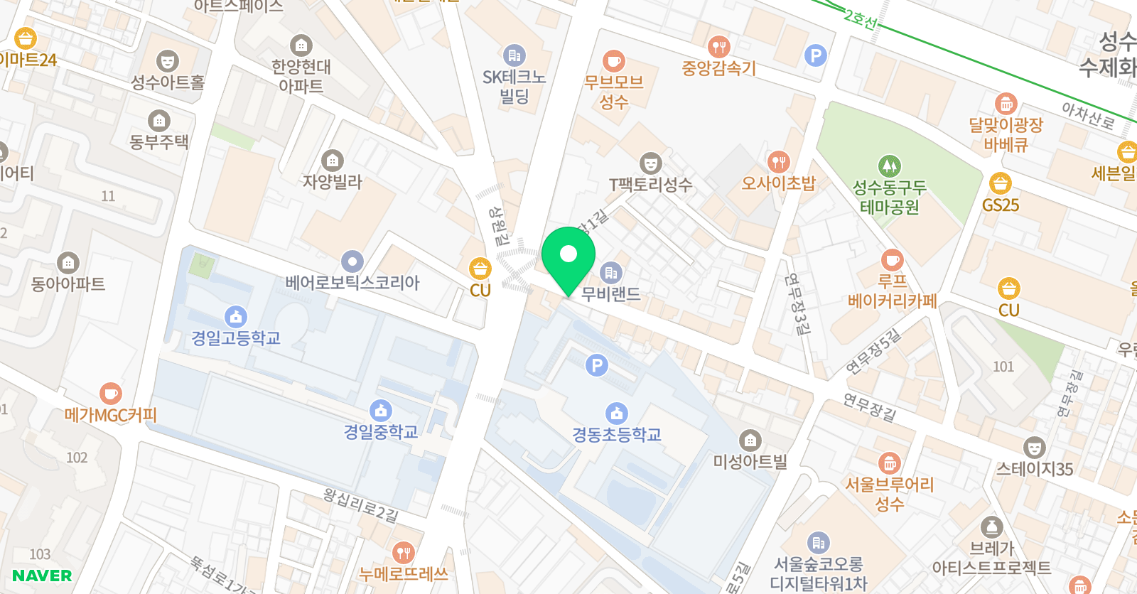 TM하버드 영어학원 위치