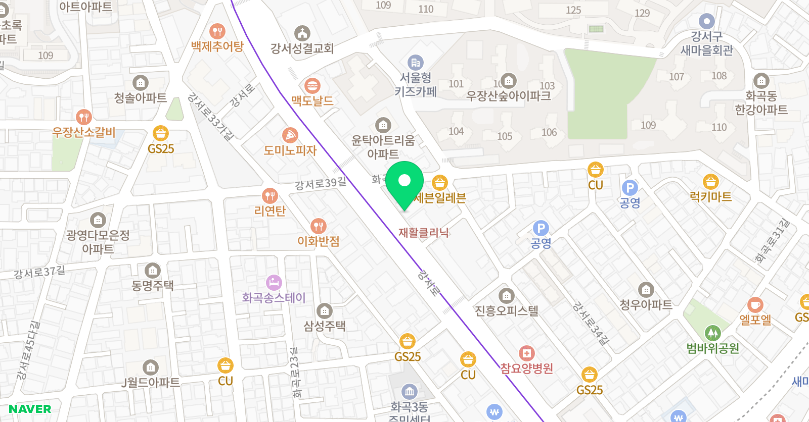 팀H 복싱 화곡점 위치