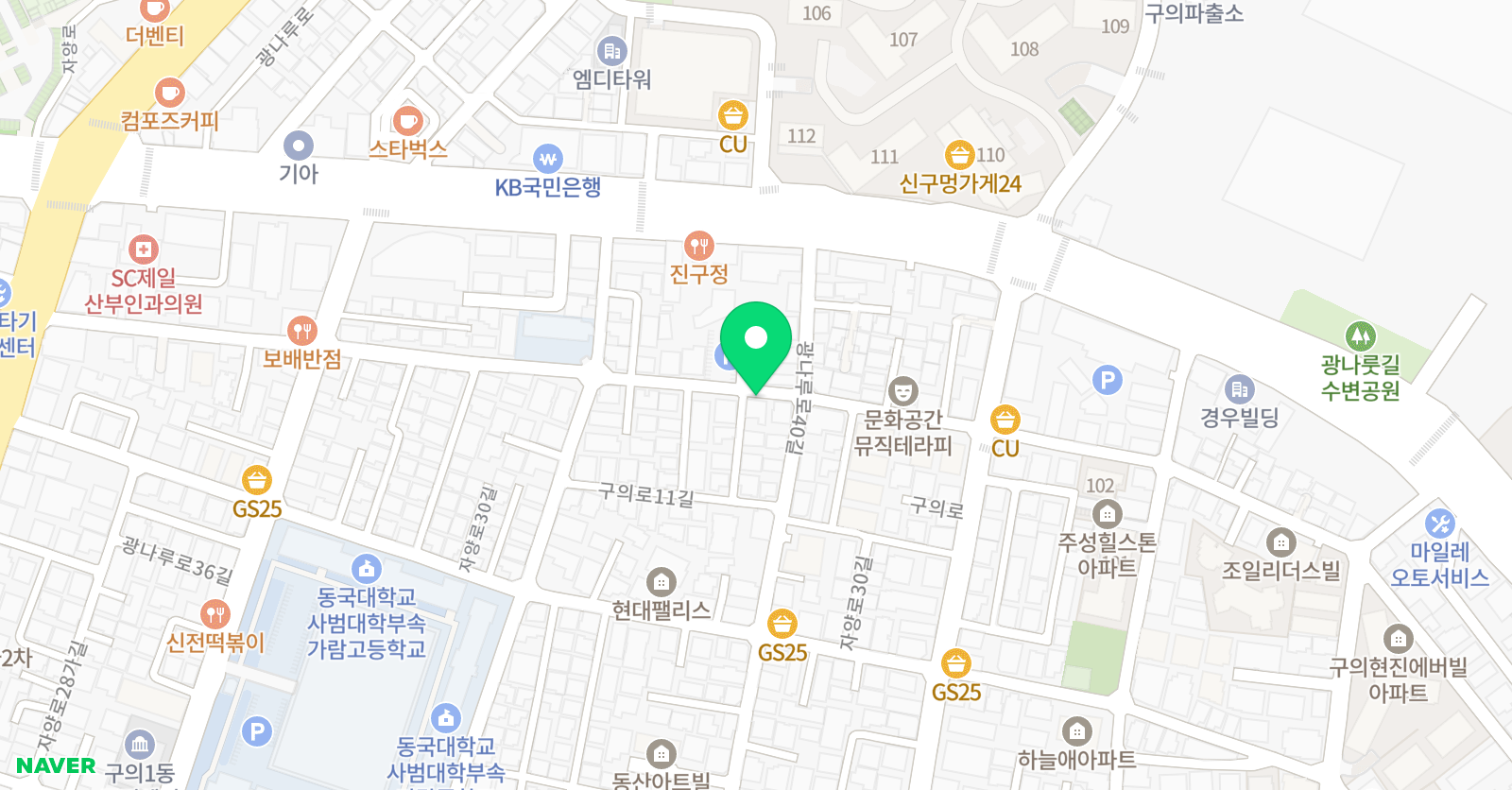혜원뮤직 아카데미 위치