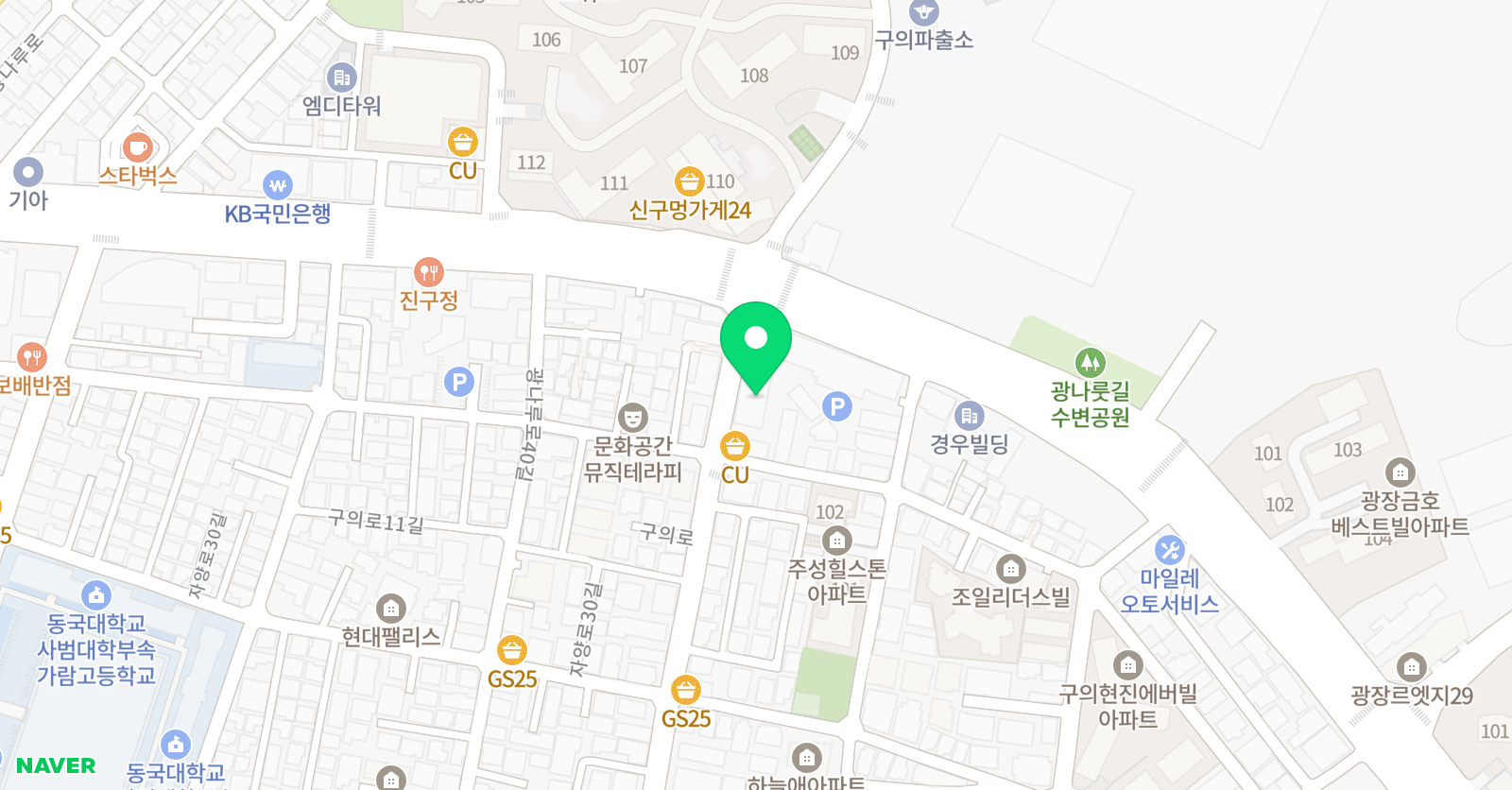 명성 태권도 위치