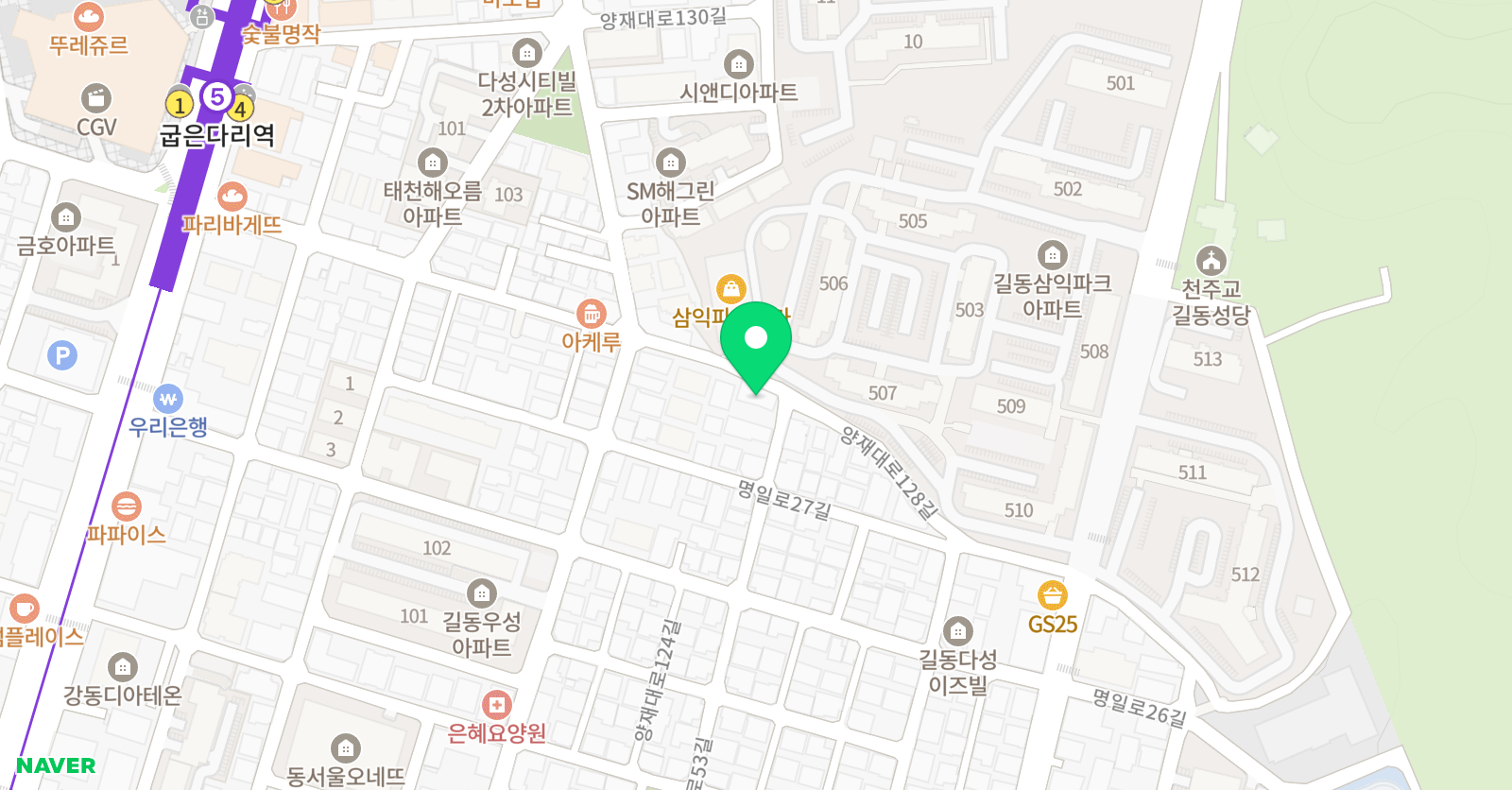 브레인 수학학원 위치