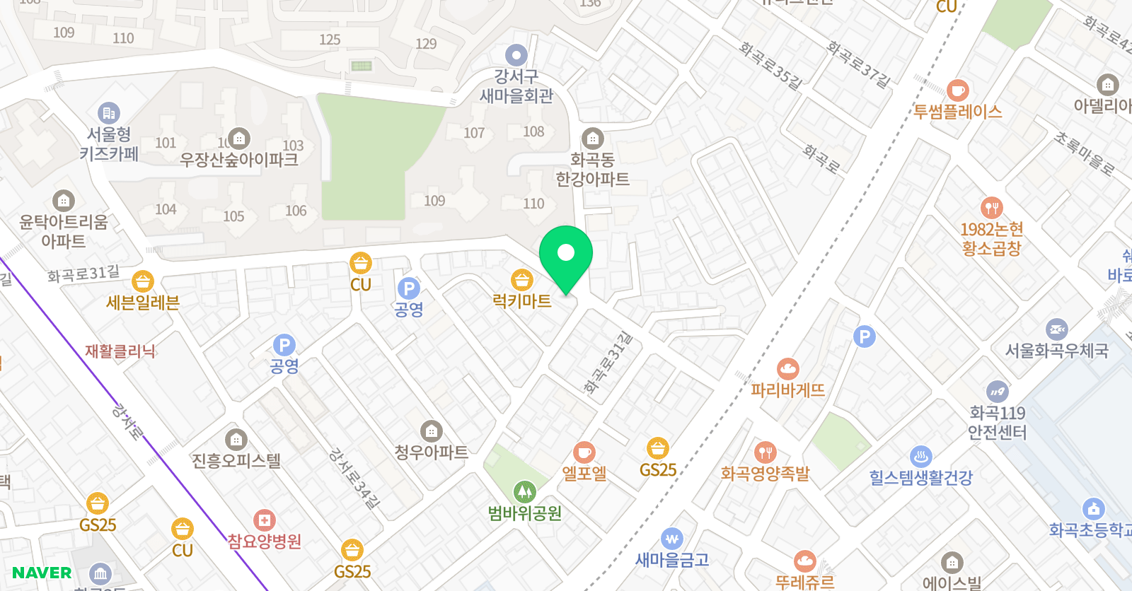 MTA 태권도 서울화곡점 위치