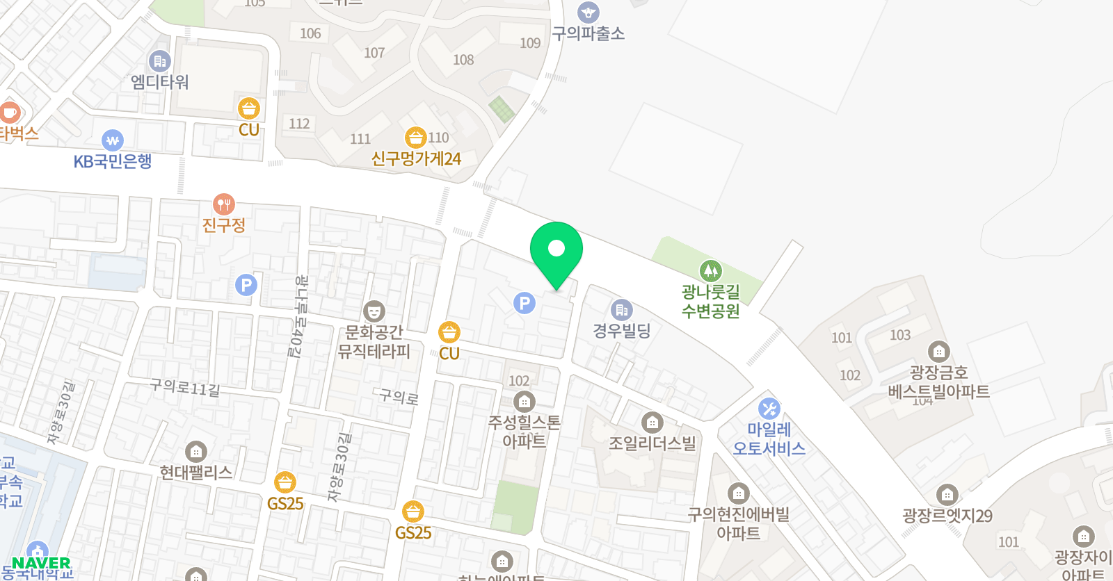 와이즈만 영재교육원 광진센터 위치