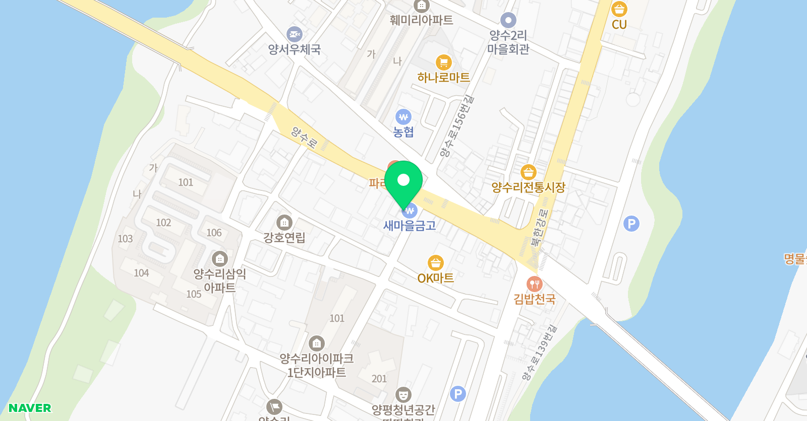 뮤엠영어비전 수학학원 위치
