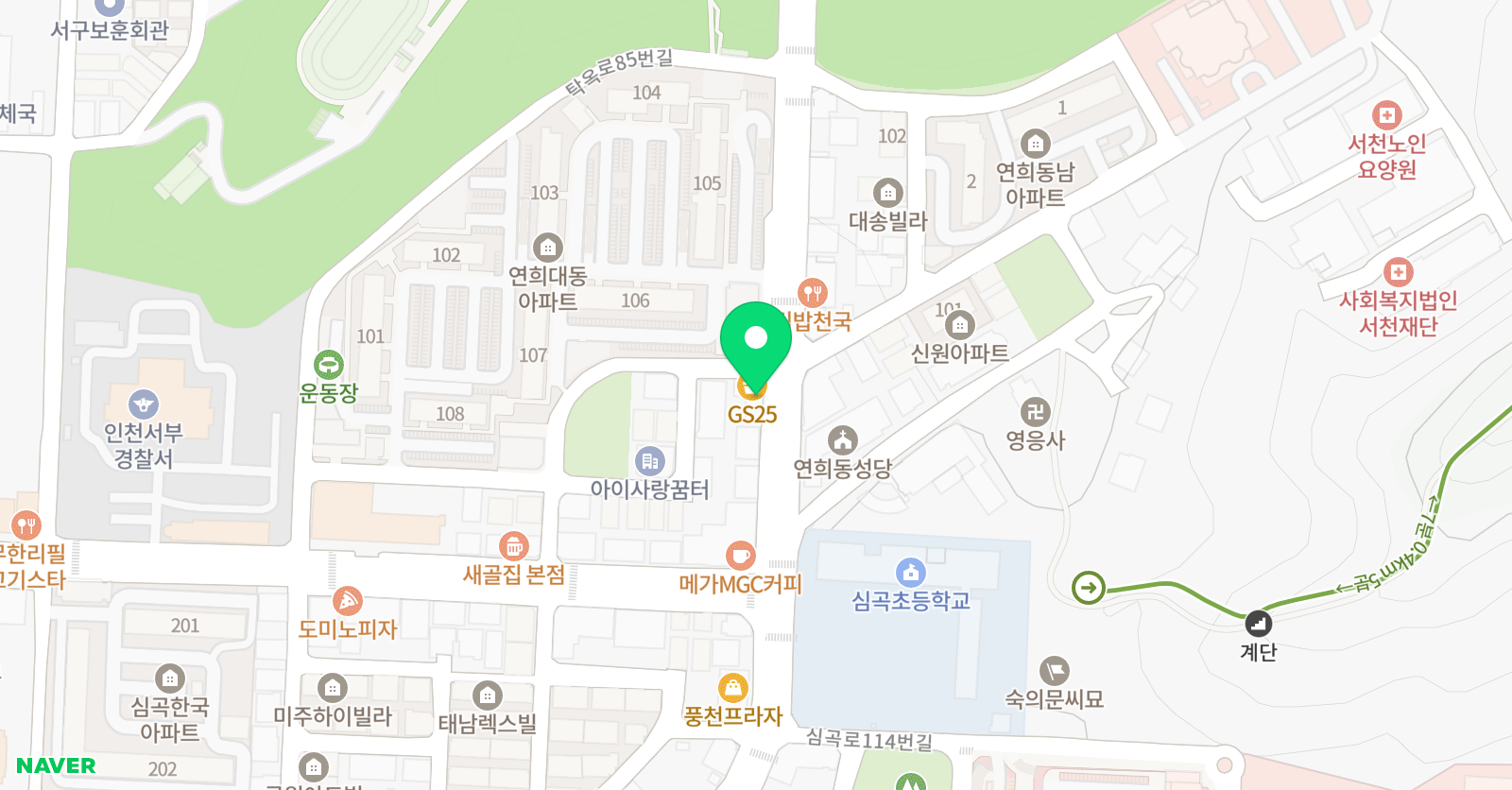 다빛 음악학원 위치