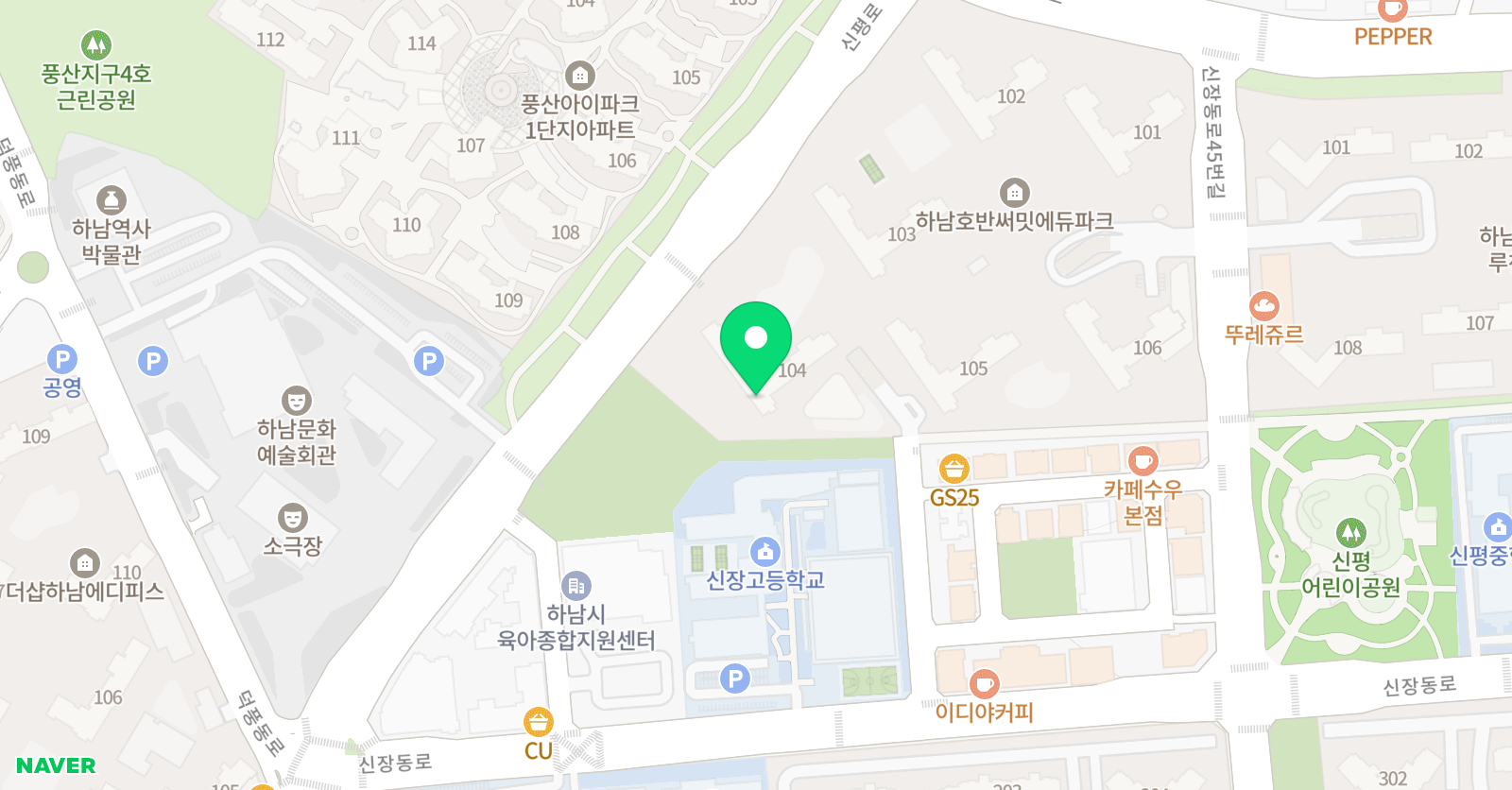 기탄 사고력교실 스마트해법 수학 하남에듀파크 학원 위치