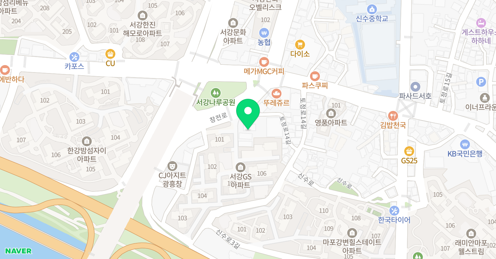 발자국소리가큰아이들 마포본원 위치