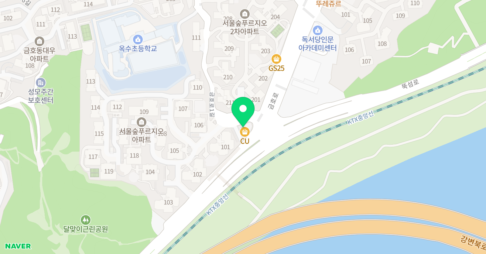 플레이팩토 서울숲푸르지오교육원 위치