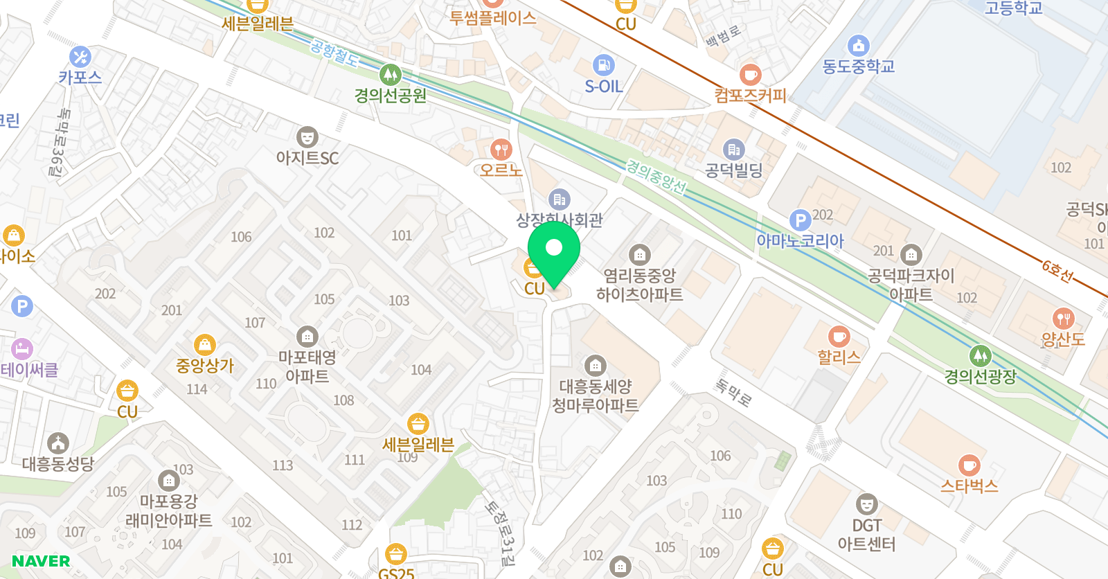 에이프릴 어학원 마포공덕캠퍼스 위치