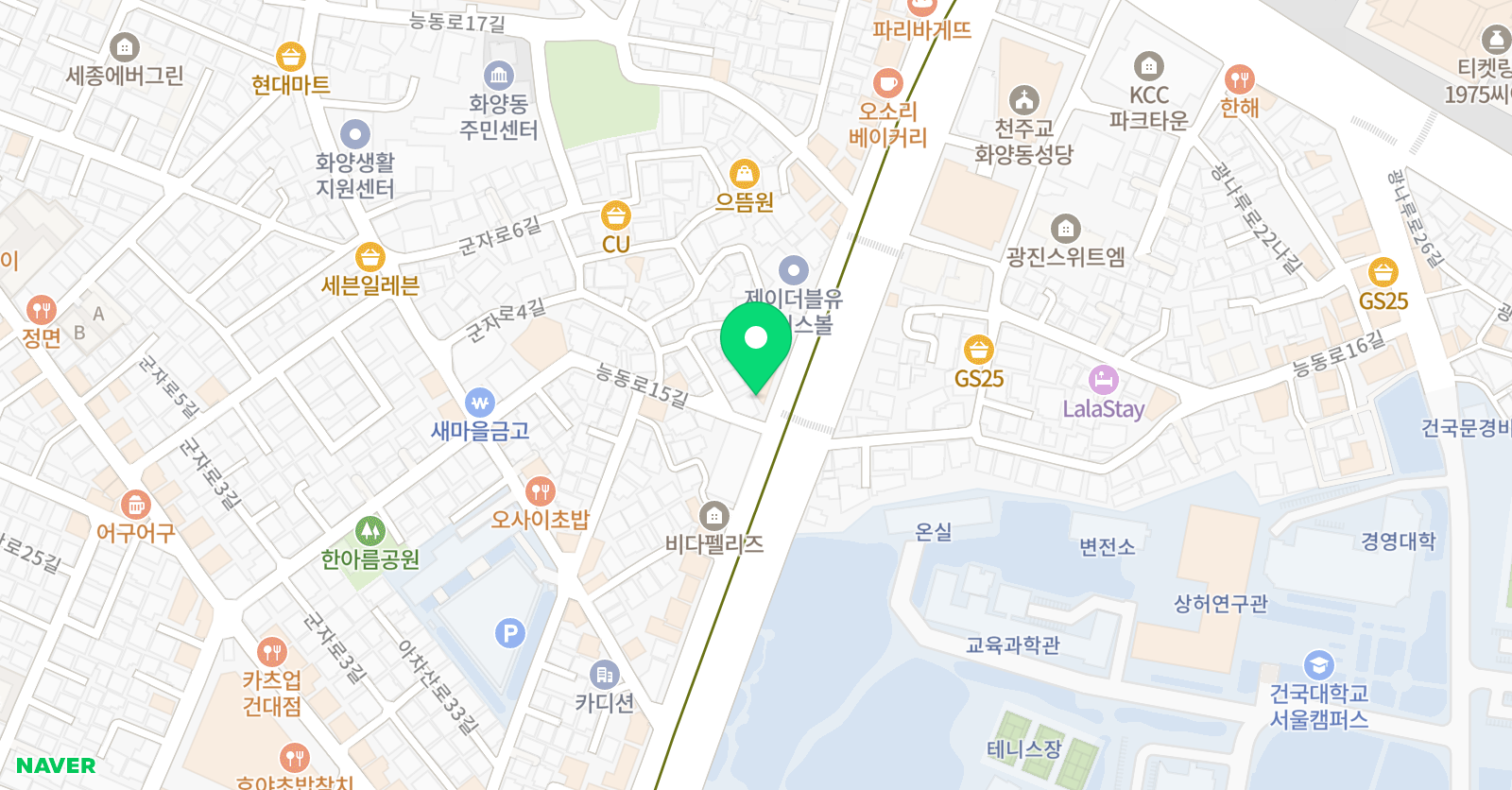 ab 애니벅스 만화학원 세종대 건대센터 위치