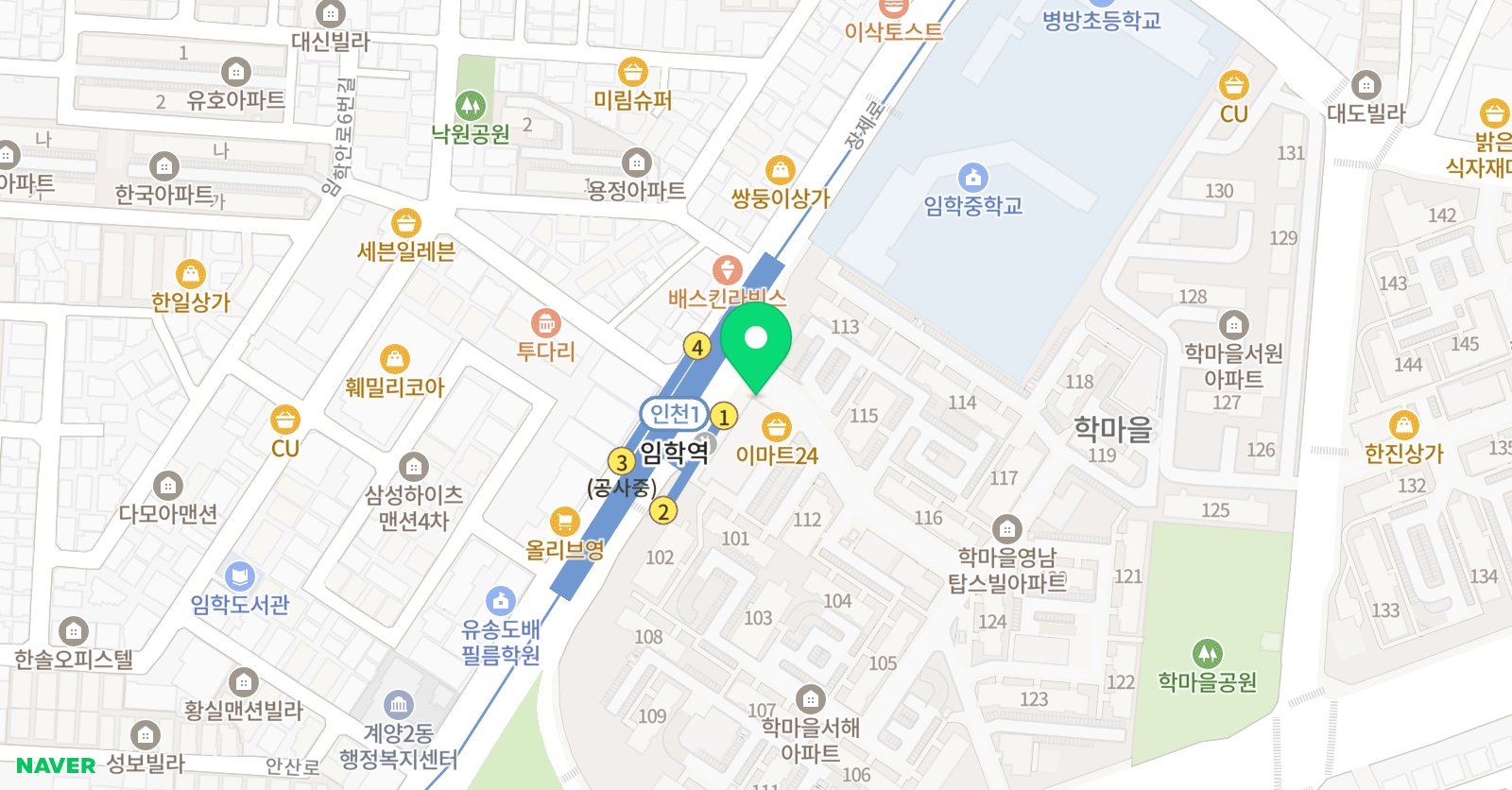 천마 태권도 위치