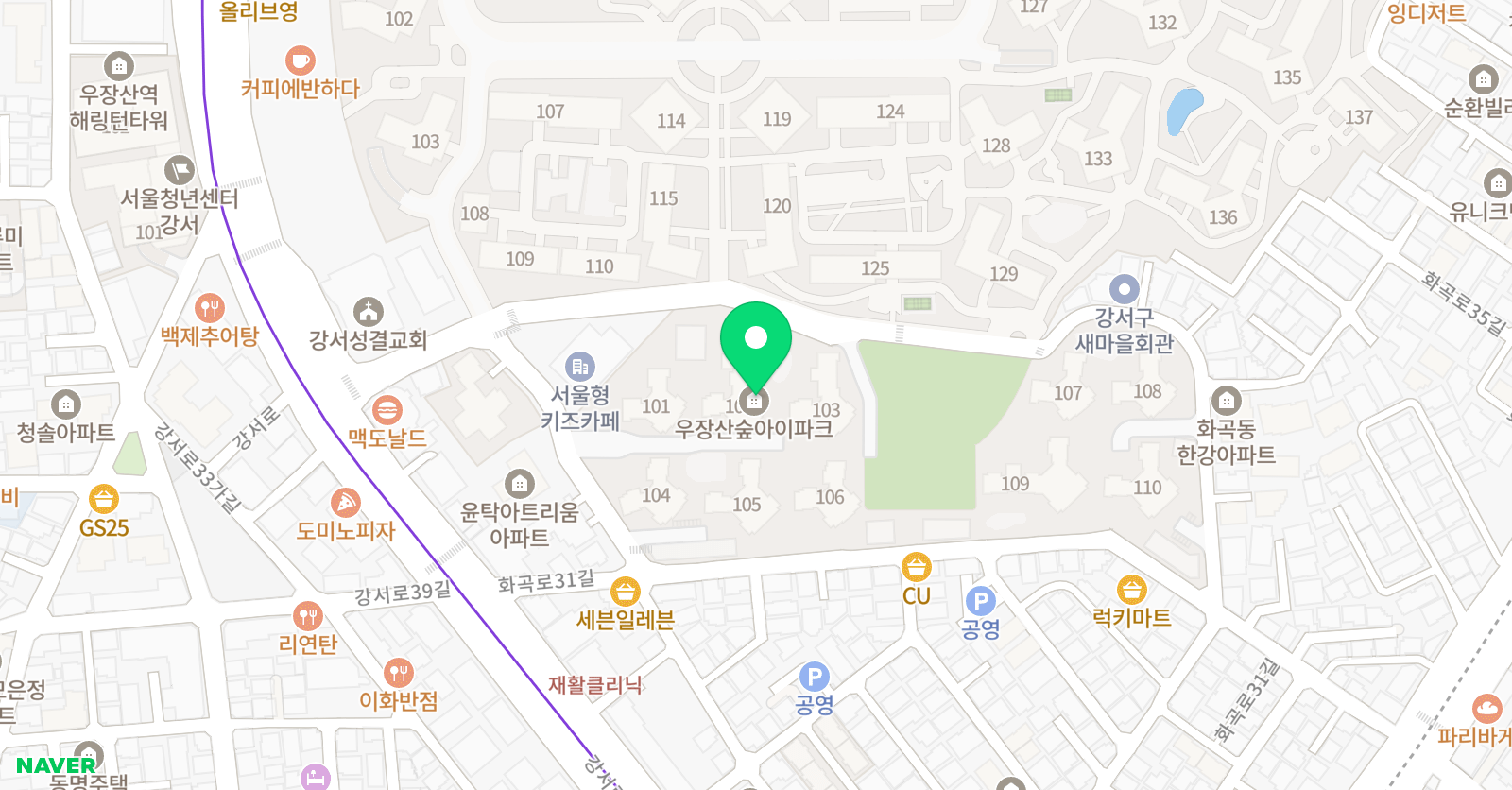 소리숲 피아노교습소 위치