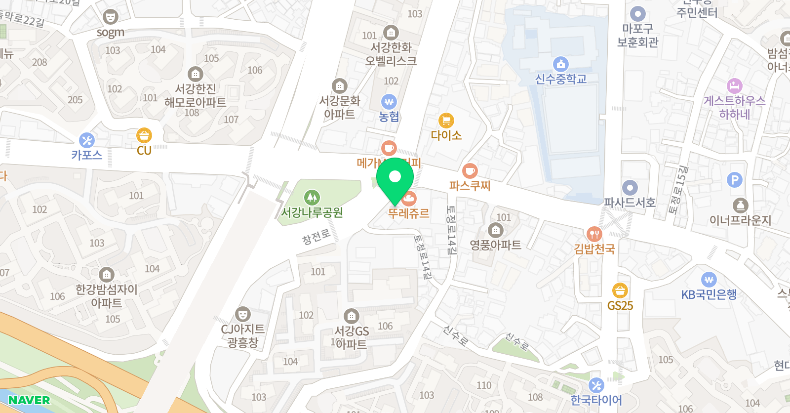 이보영의토킹클럽 영어학원 마포용강분원 위치