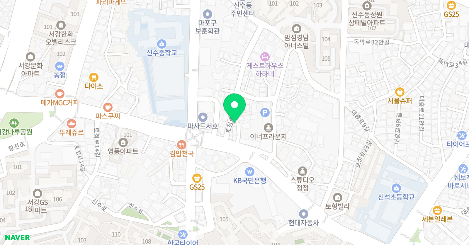 고고와 구름로켓 미술 위치