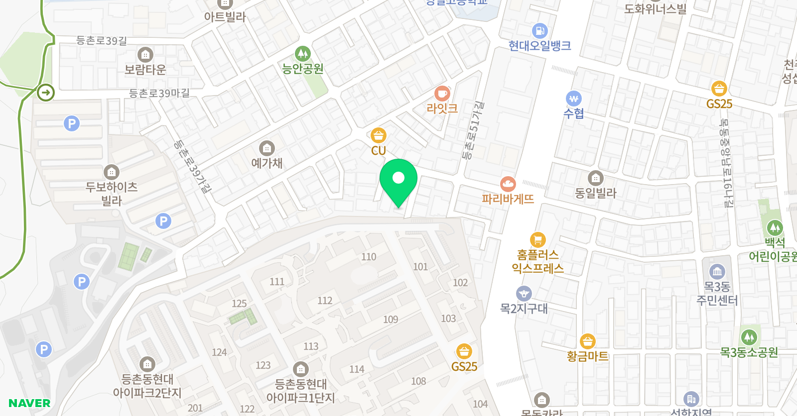 아주특별한 음악학원 위치