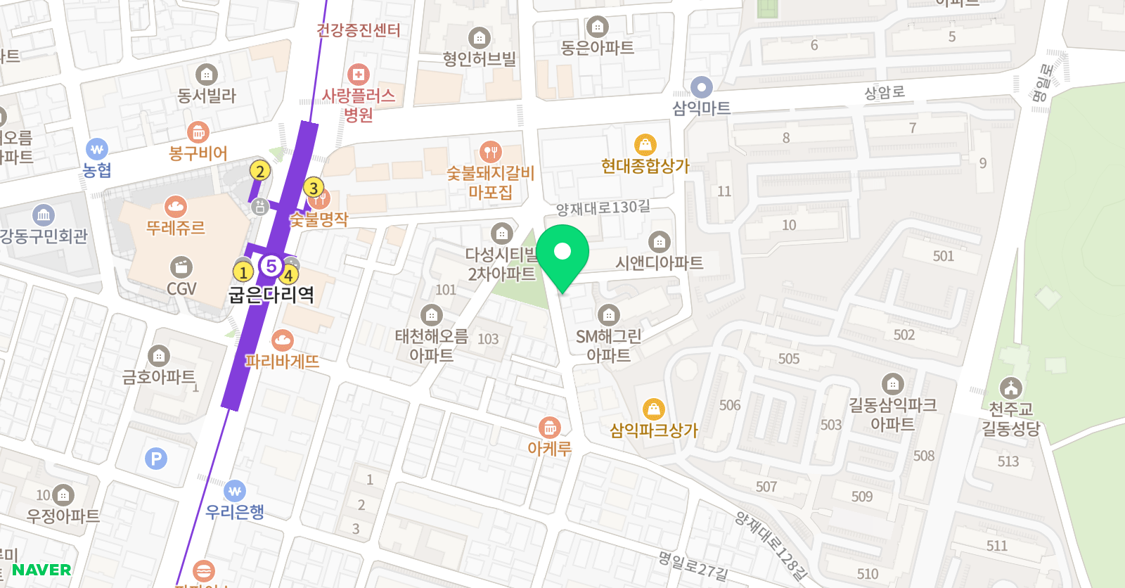 방인숙 댄스스튜디오 위치