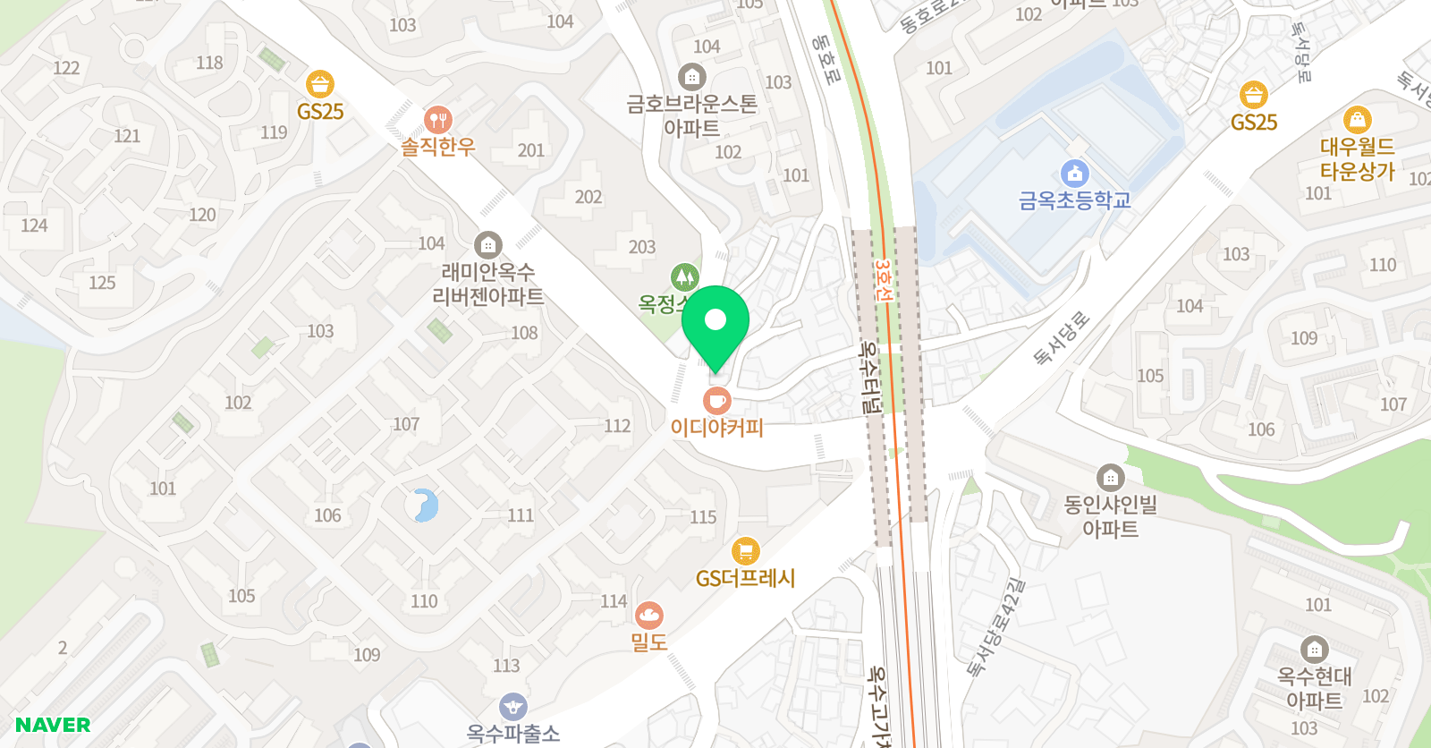 그림아트스튜디오 옥수원 위치