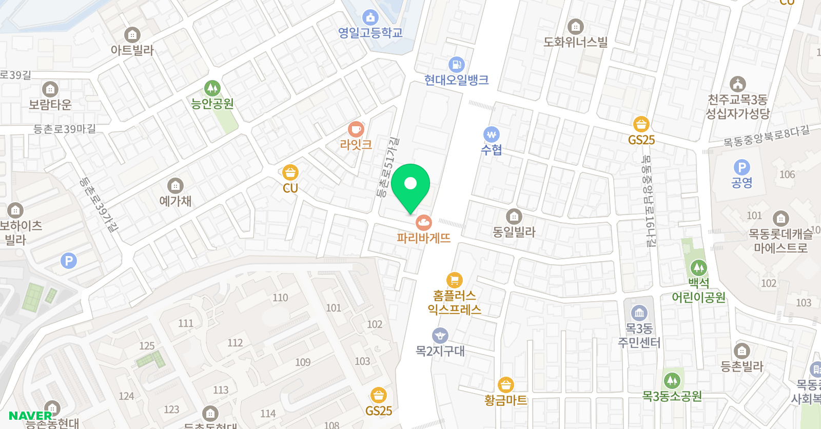 주영 학원 위치
