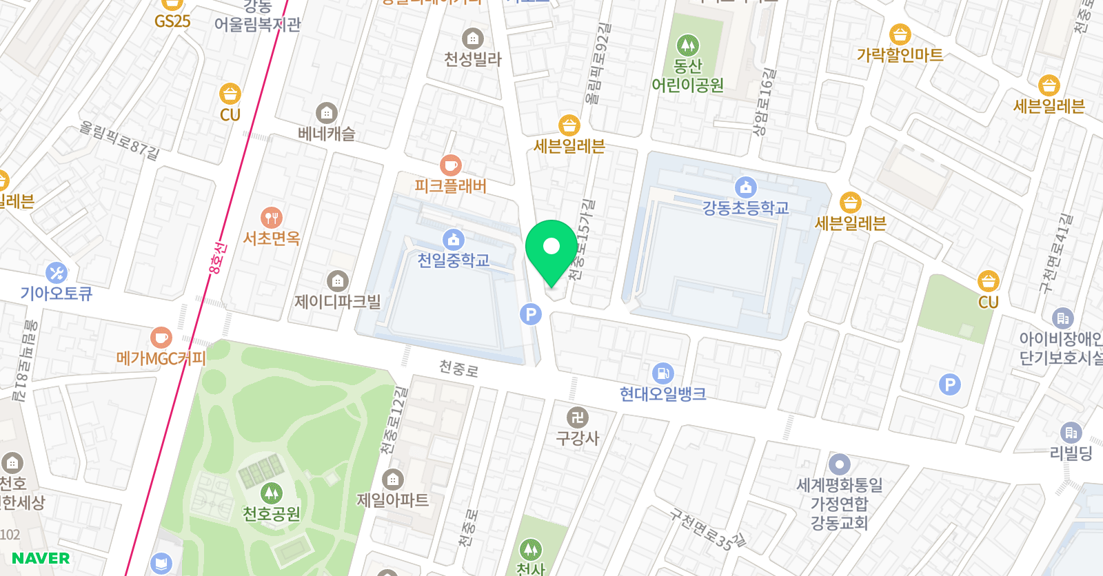 신화 태권도장 위치
