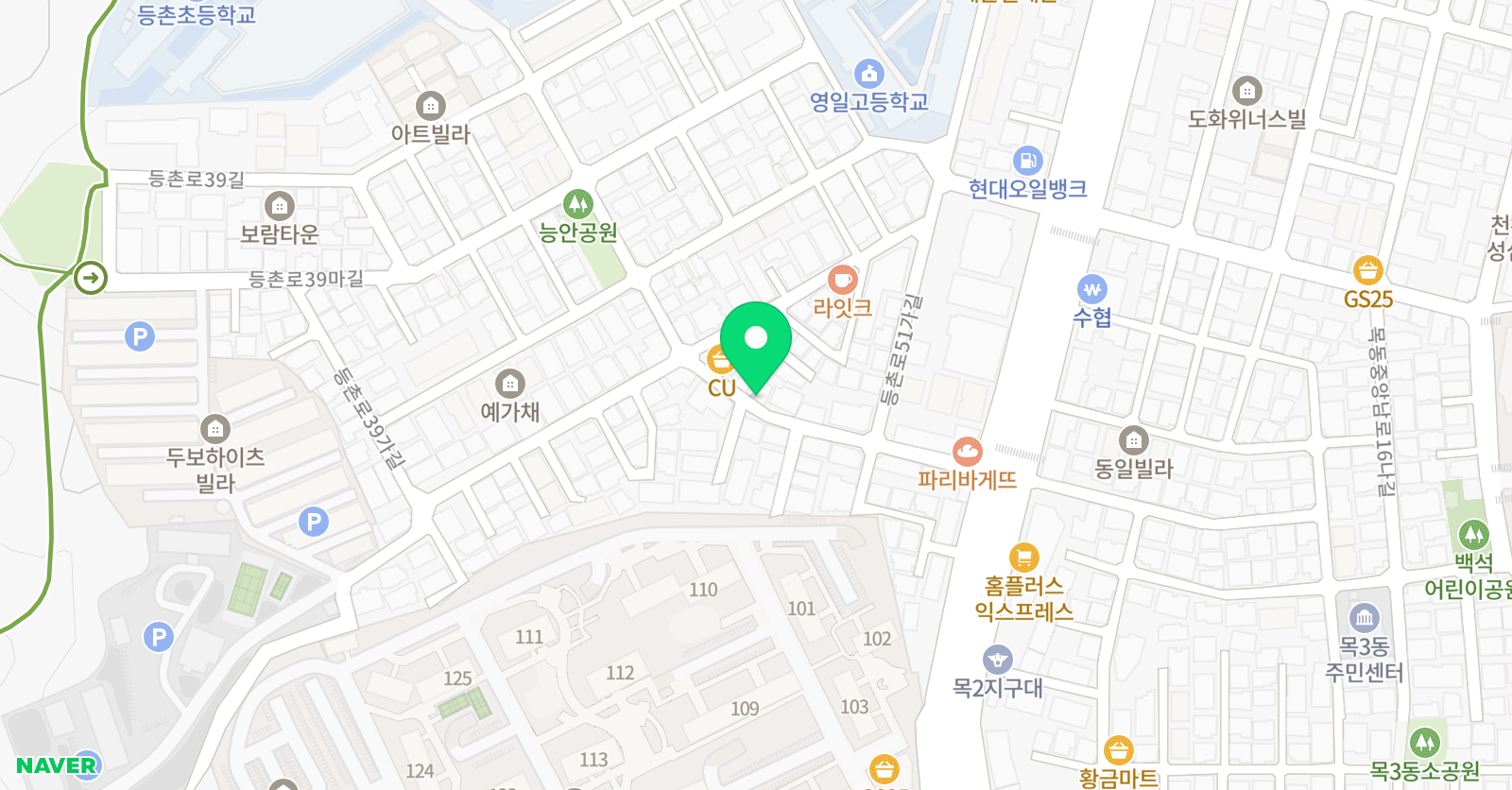 CMS 영어수학학원 위치