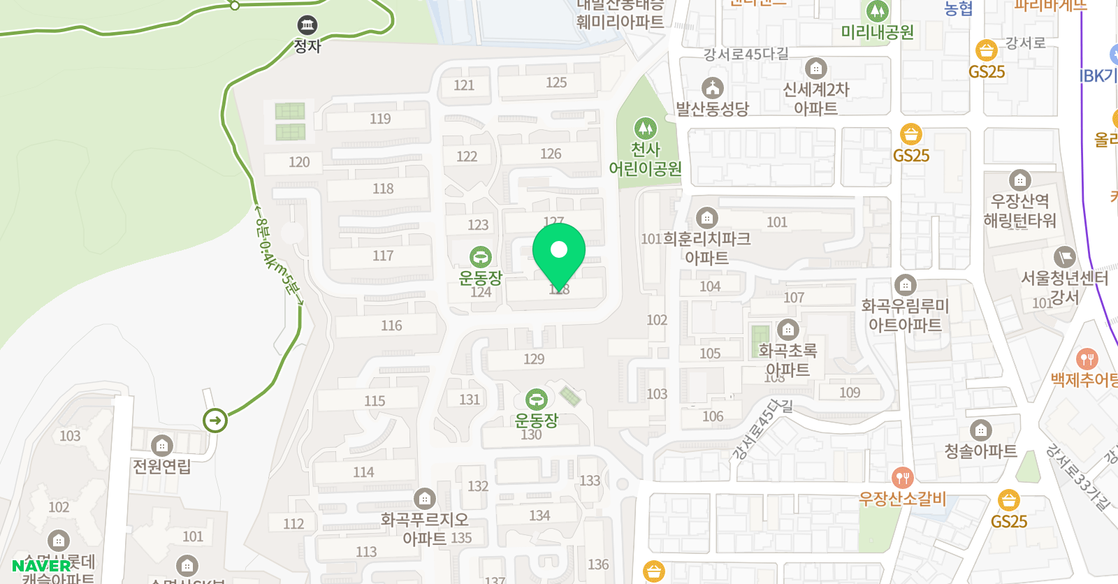 기탄 사고력교실 화곡푸르지오점 위치