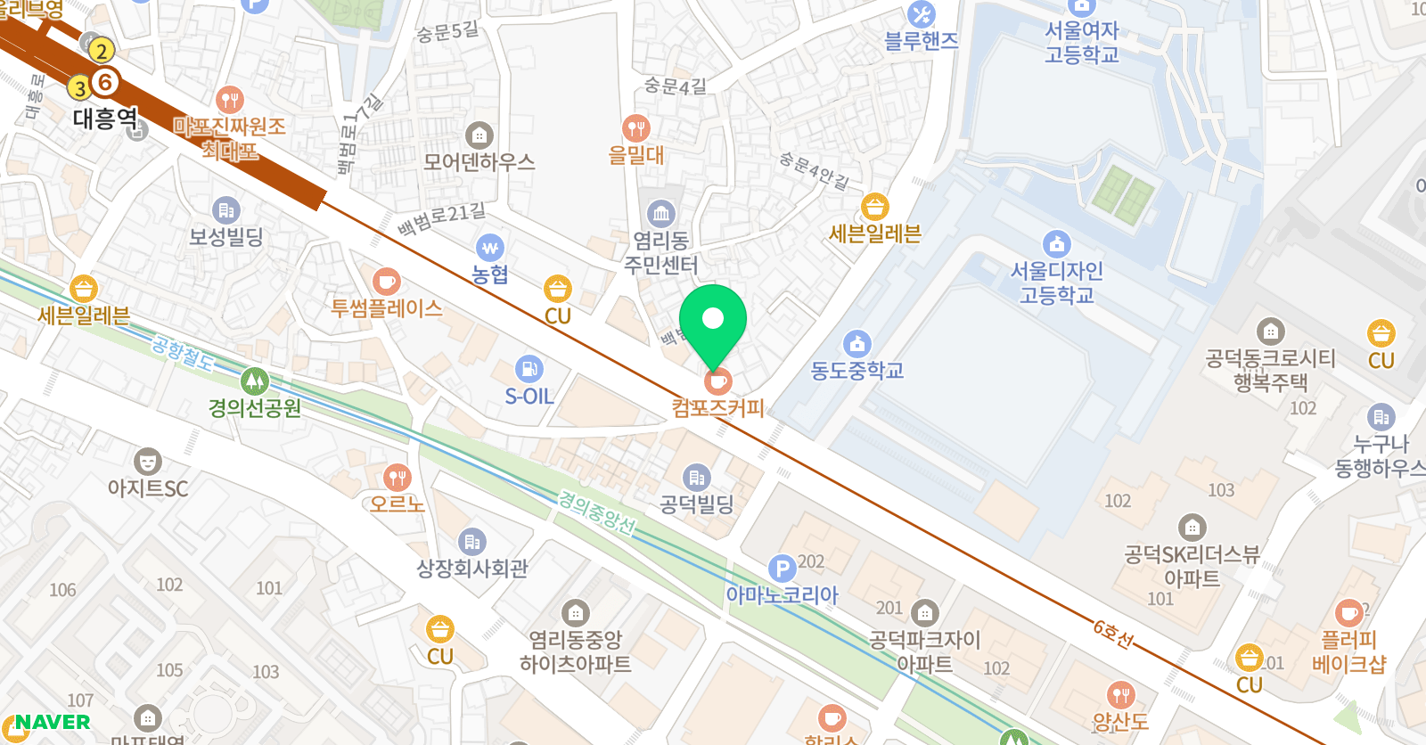 목동더봄 영어 위치