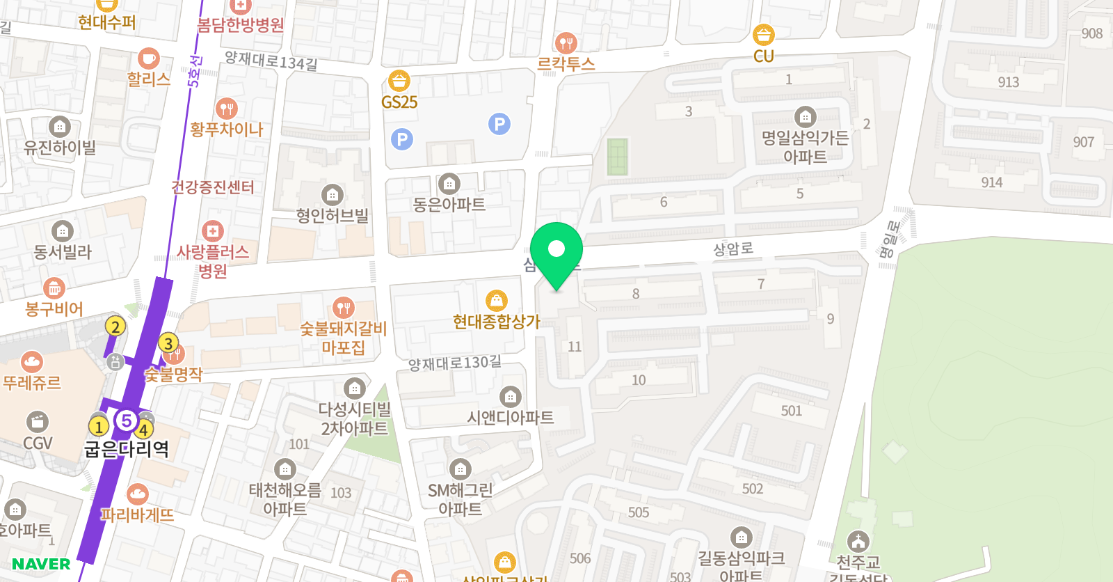 한체대 가 온 태권스쿨 위치