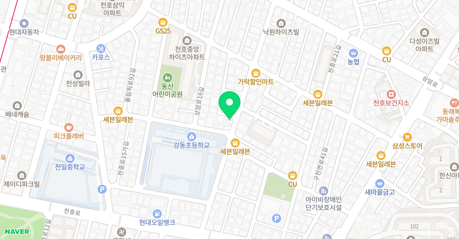 원탑 태권도장 위치