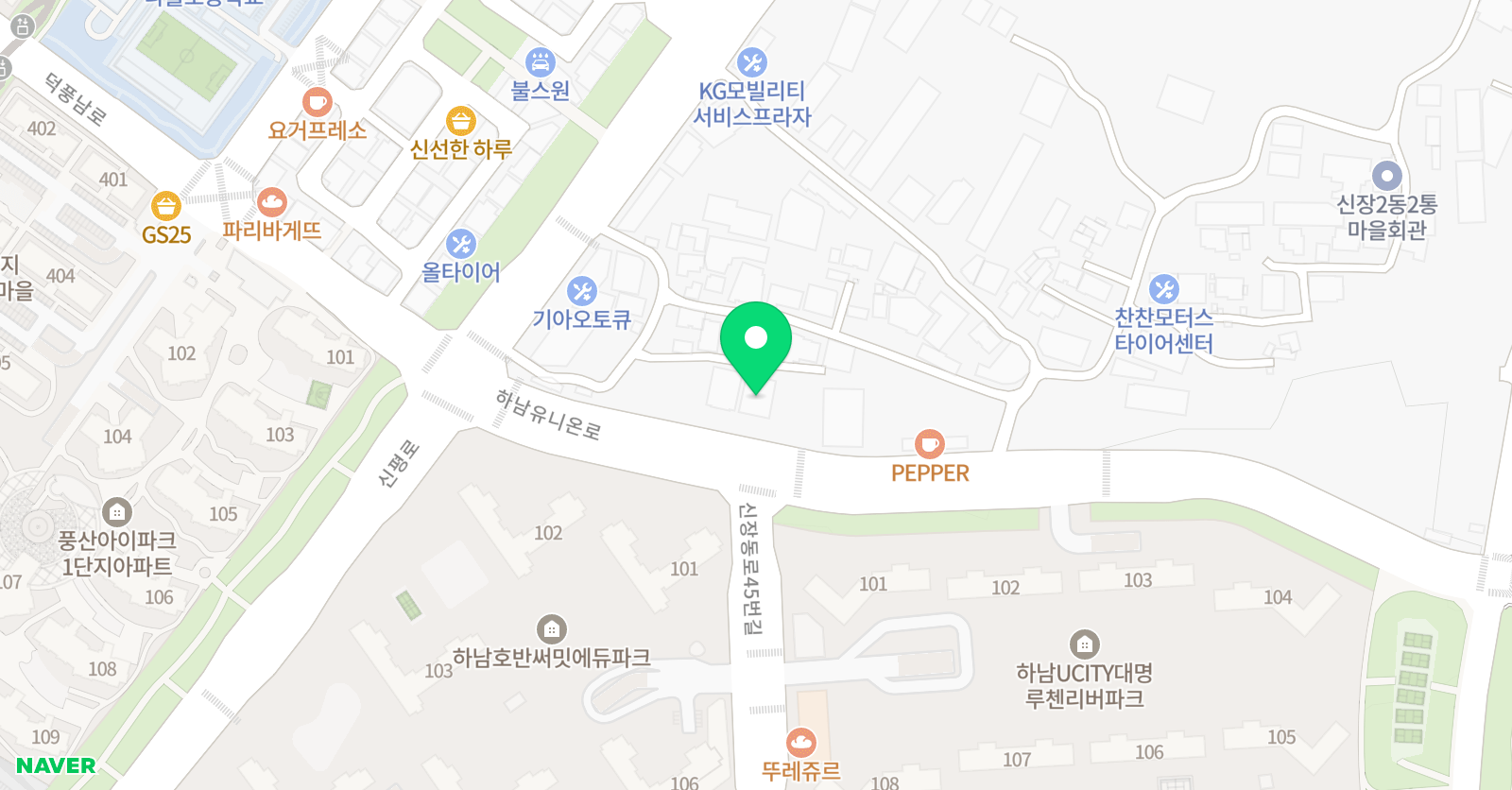 샌디아뜰리에 미술교습소 위치