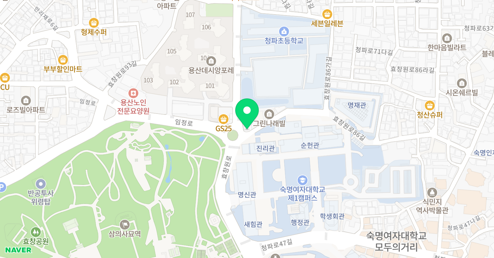 수랩 위치