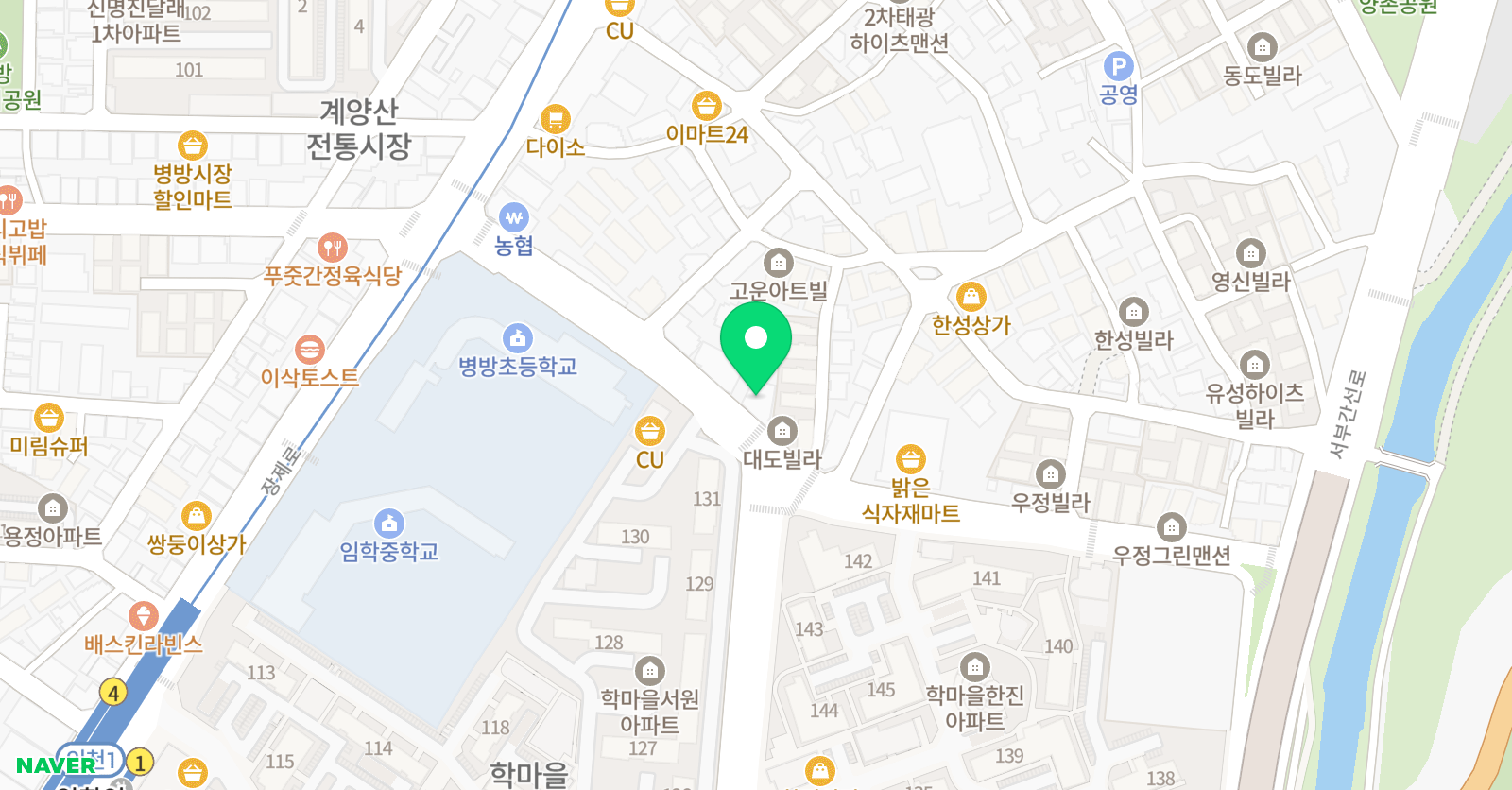 이카루스 수학전문학원 위치