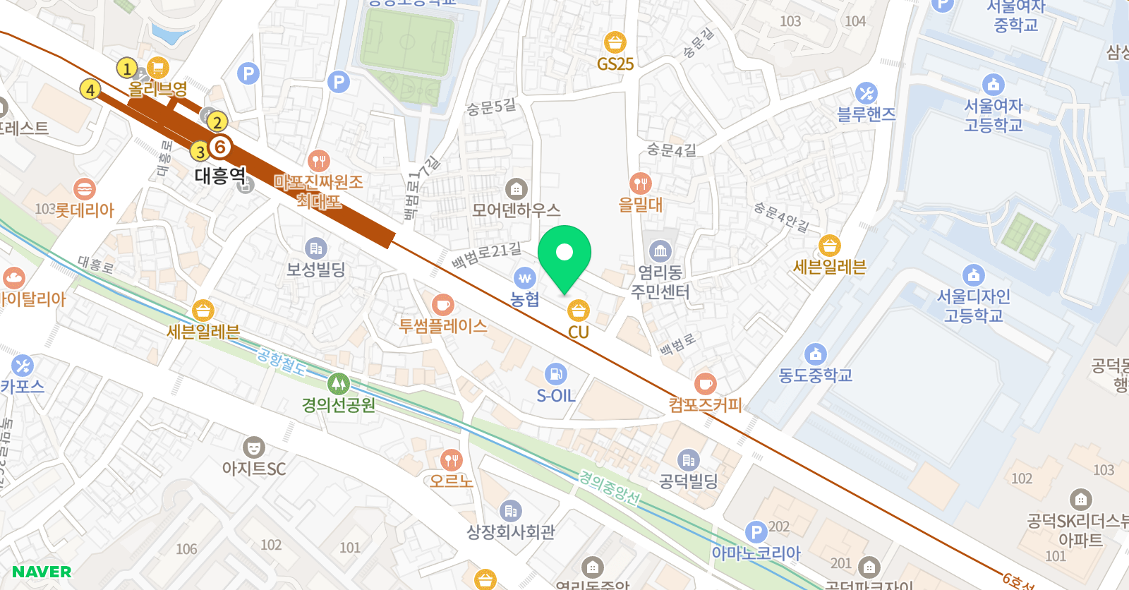 미래탐구 마포 고등센터 위치