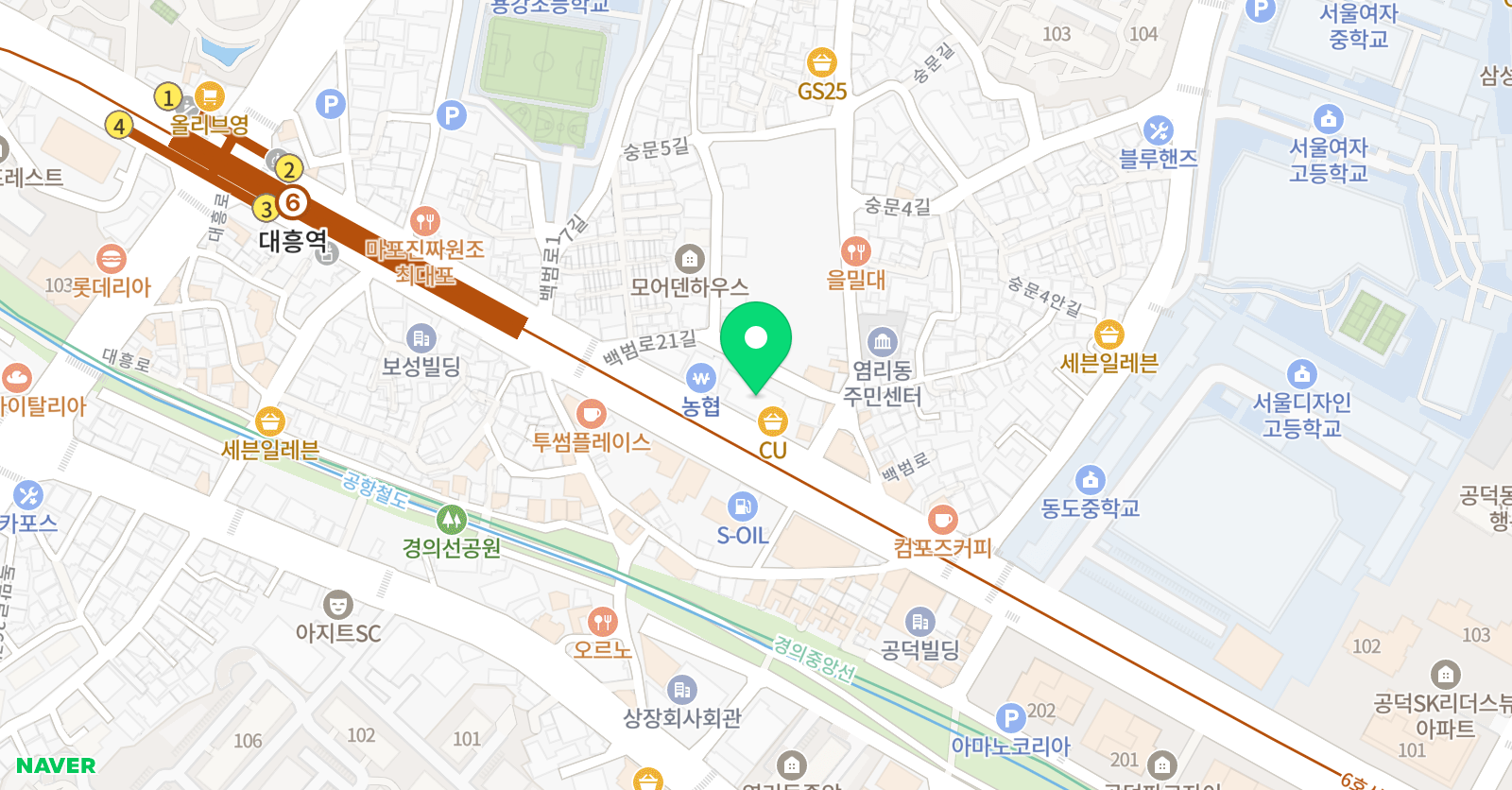 미래탐구 마포 초등센터 위치