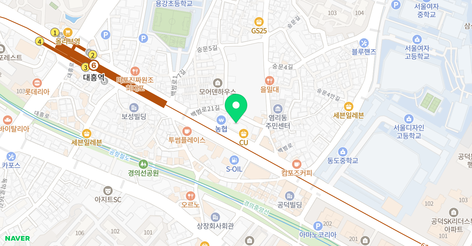 미래탐구 마포 중등센터 위치