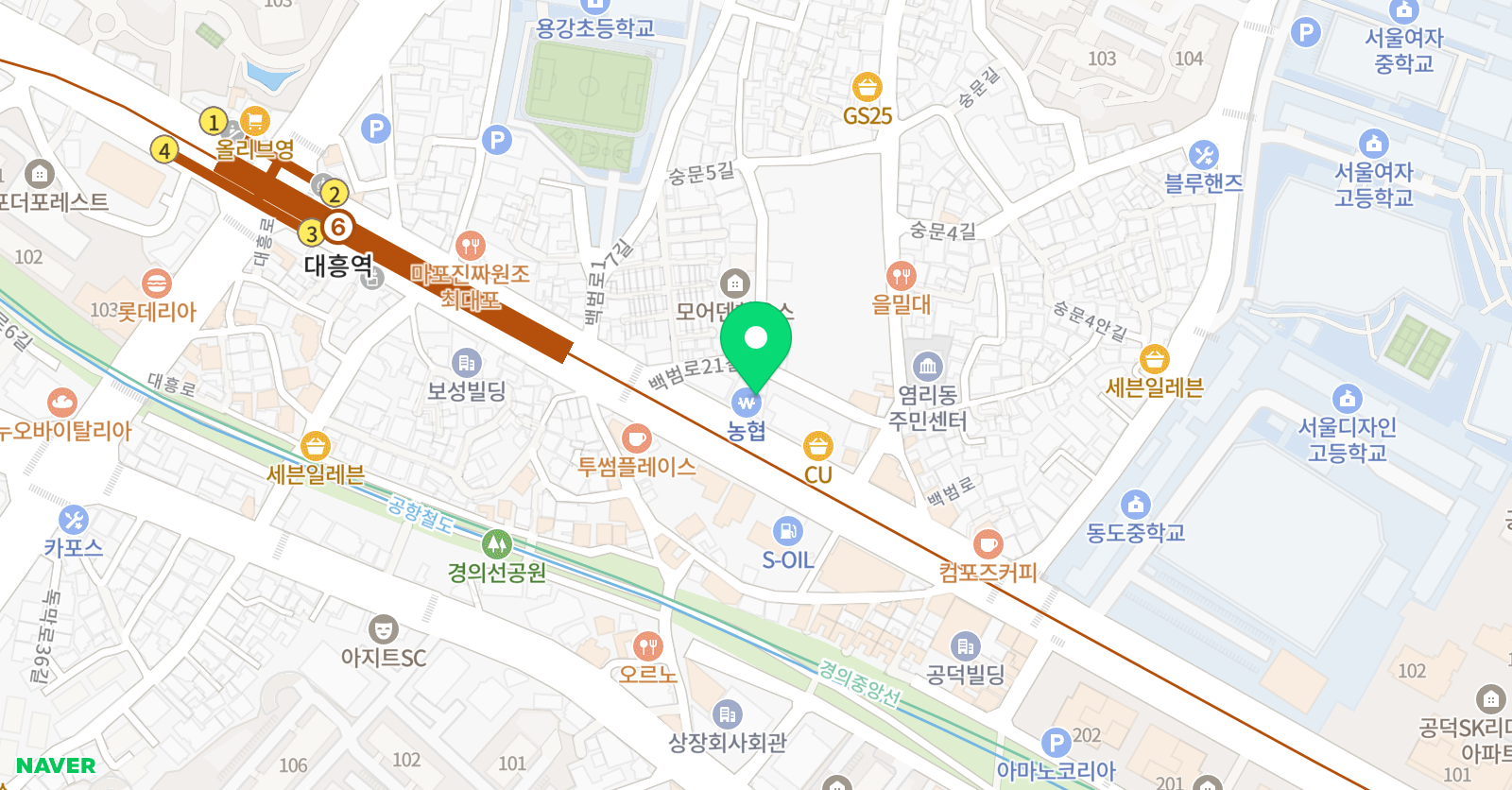 프라미스 어학원 마포캠퍼스 위치