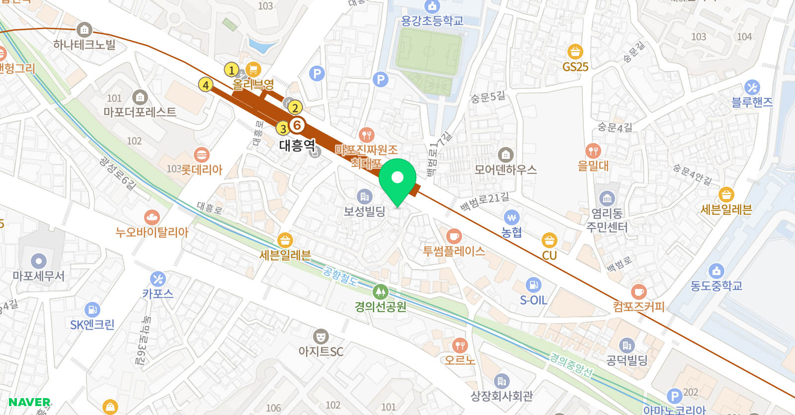 마포1 영어교습소 위치