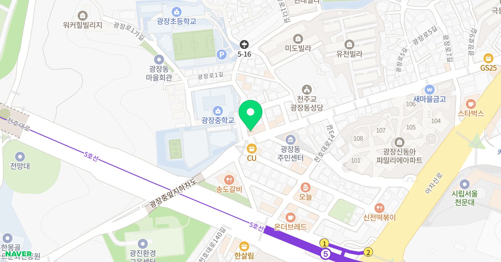 오르다 태권도&줄넘기 위치