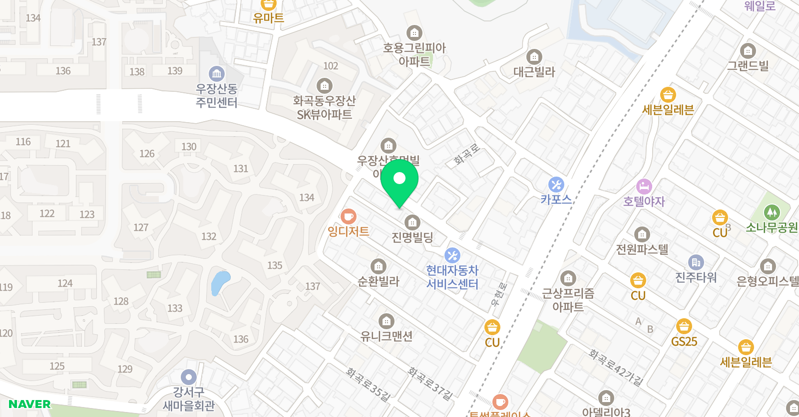 SOS 영어쎈 수학학원 위치