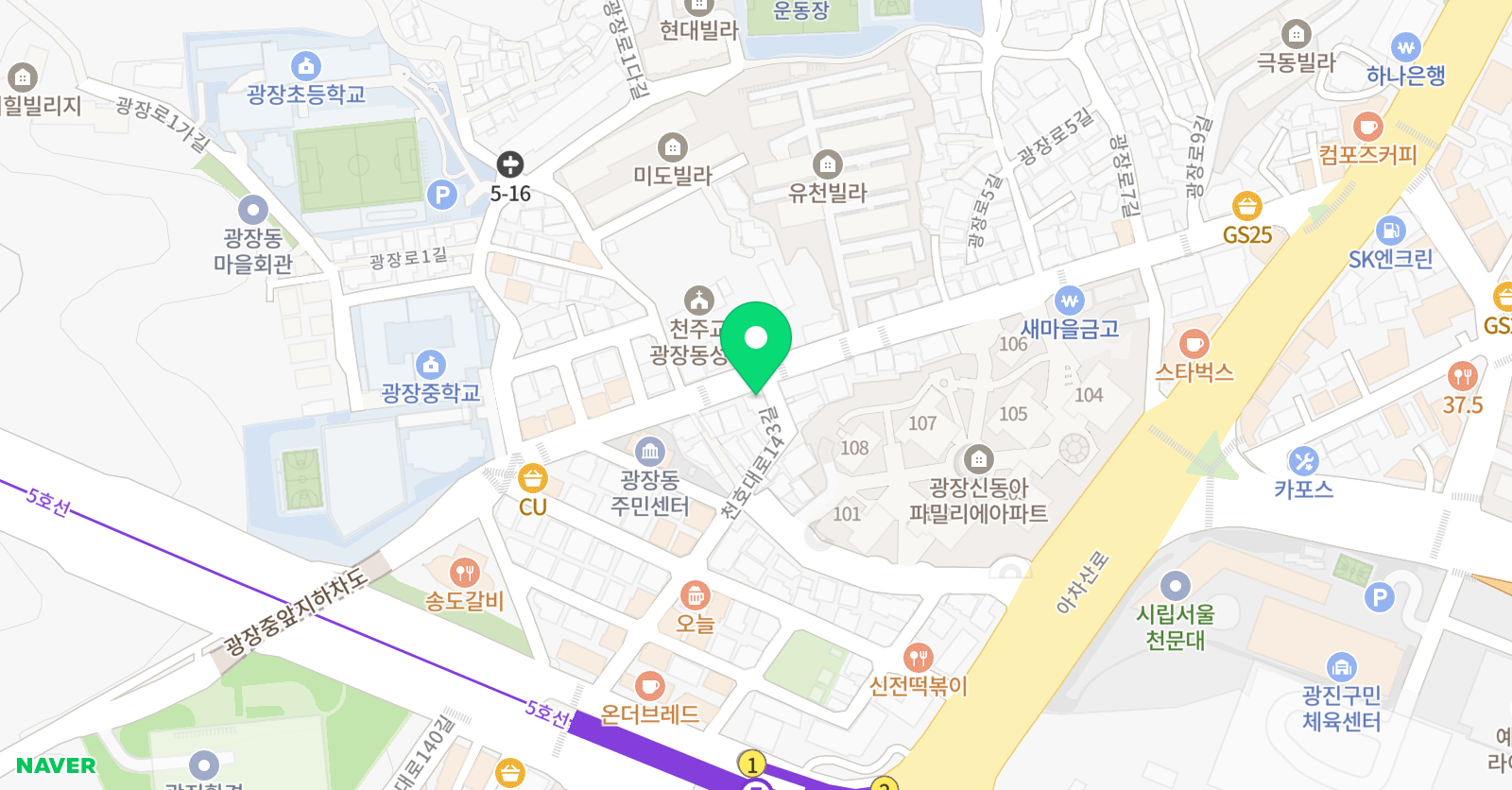 장미 피아노학원 위치