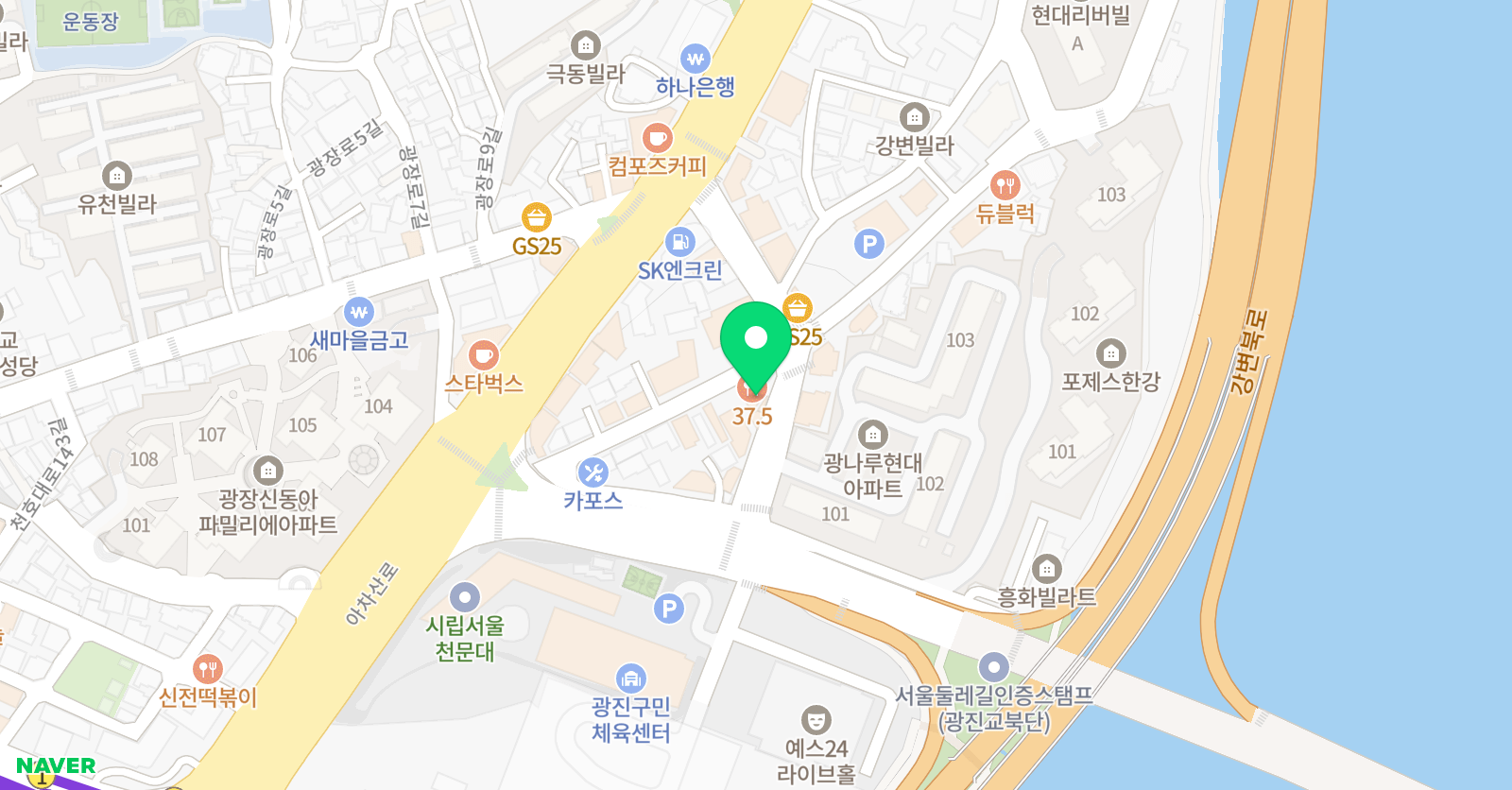 세종 리듬체조아카데미 위치